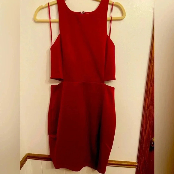 Sugarlips Dresses & Skirts - SugarLips burgundy cutout dress Medium NWT